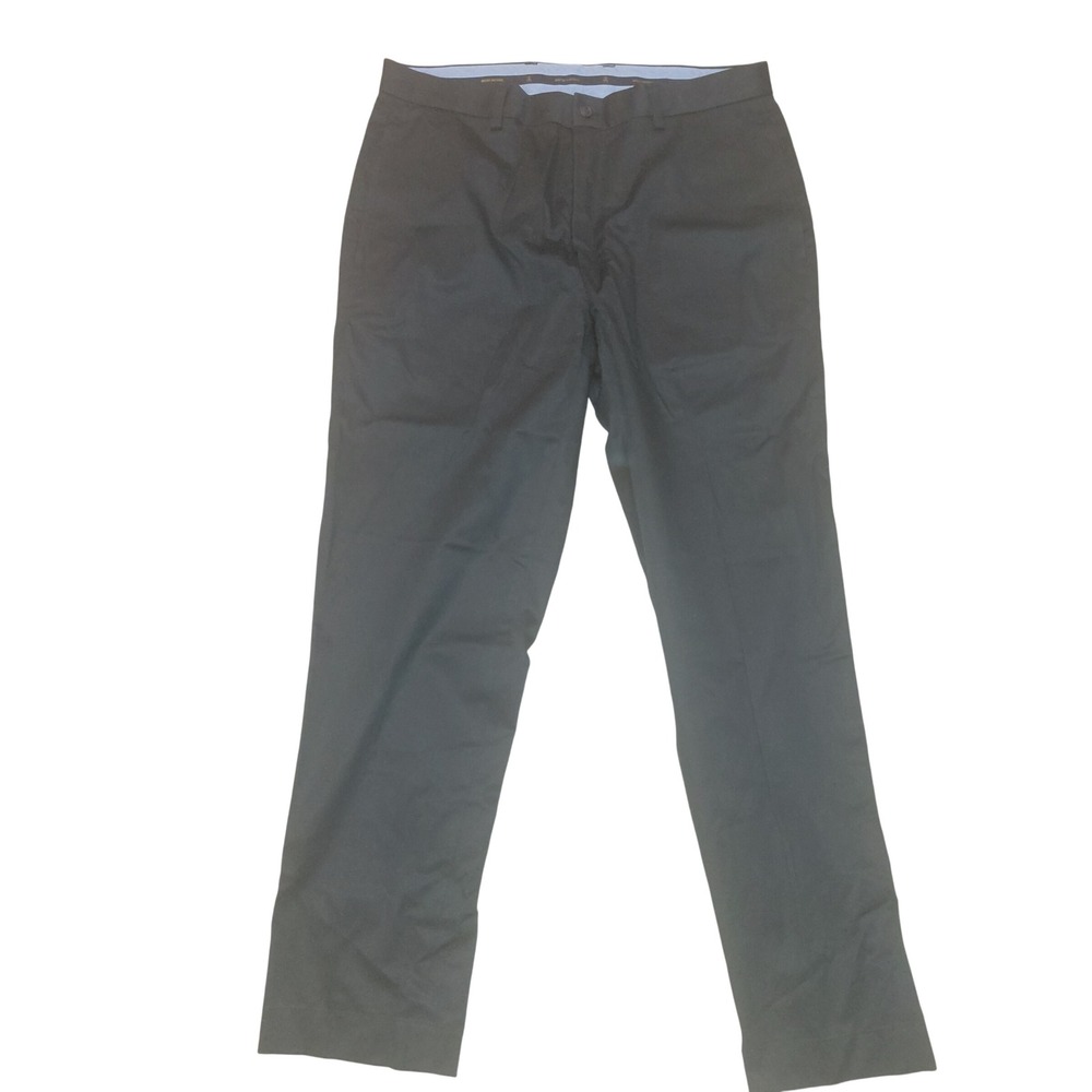 Brooks Brothers Mens Clark Fit Advantage Chino Stretch Pants Black W35 L32